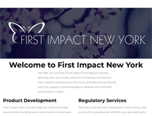 Tablet Screenshot of firstimpactnewyork.com